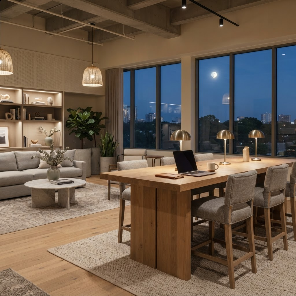 Co-working lounge concept